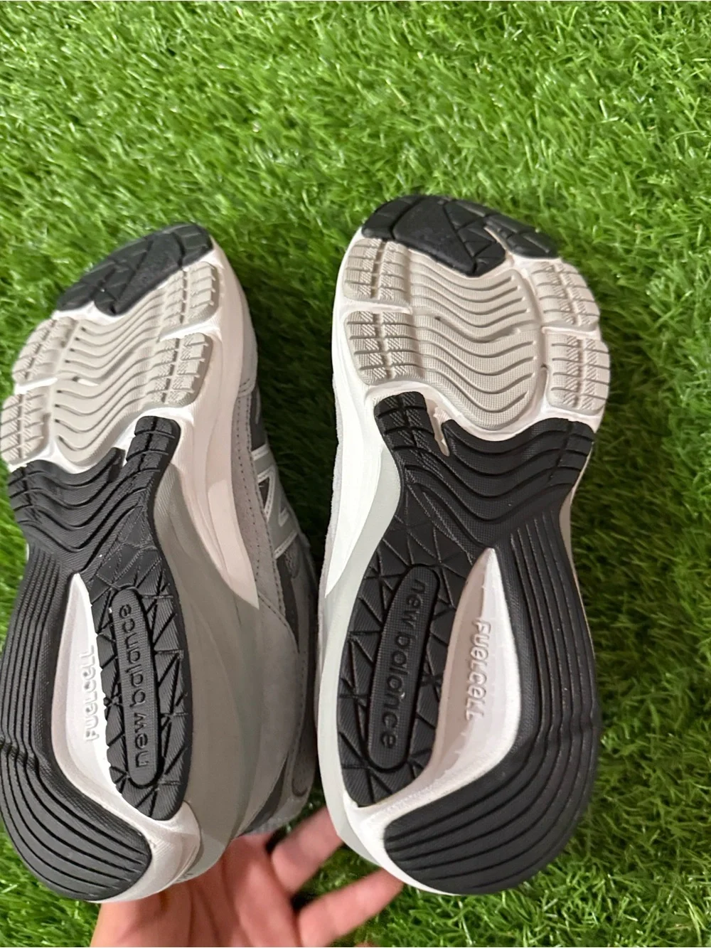 New Balance 990 V6  3Youth Gray and White Athletic Sneakers